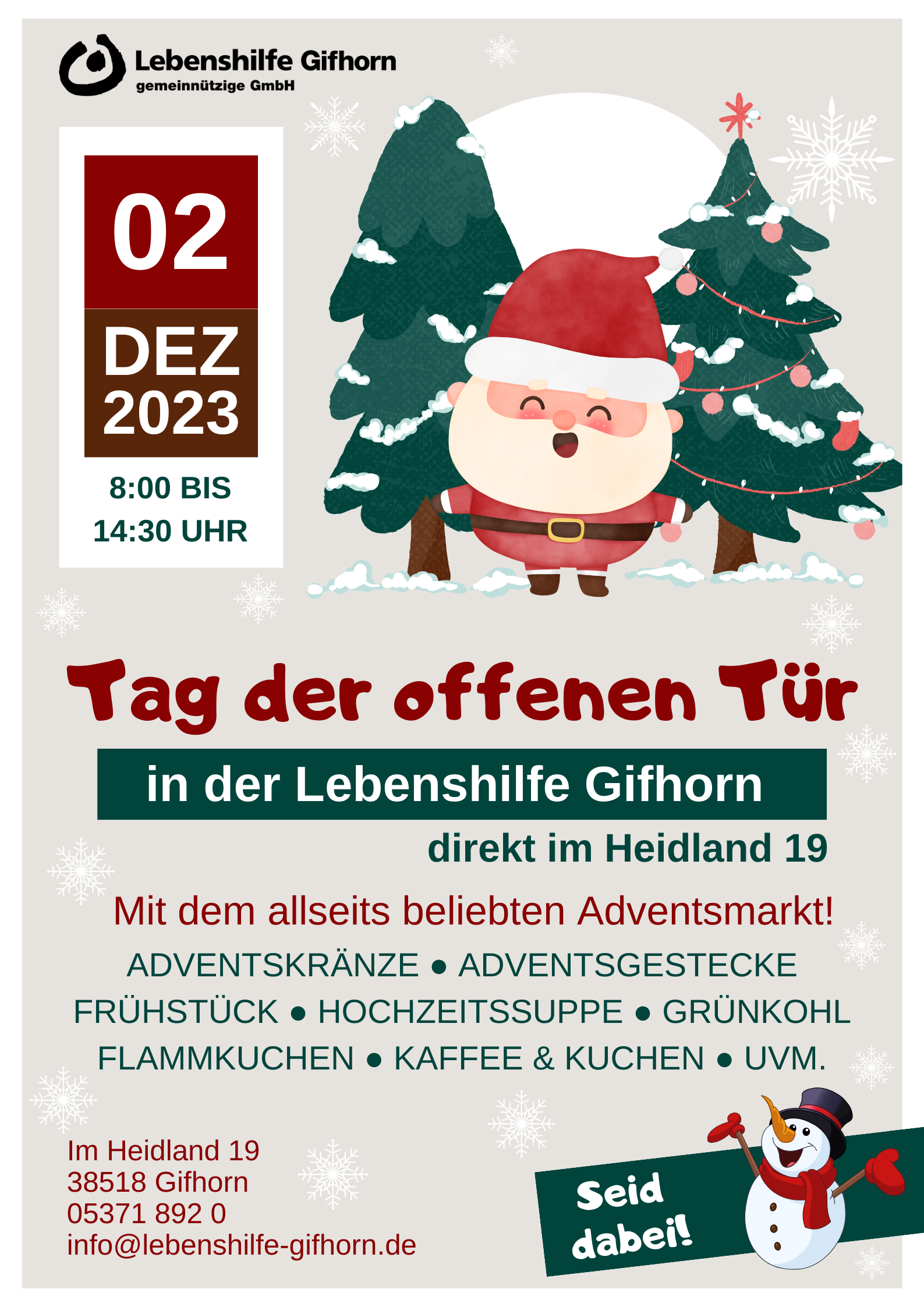 2023 12 02 TdoT Adventsmarkt Lebenshilfe Gifhorn