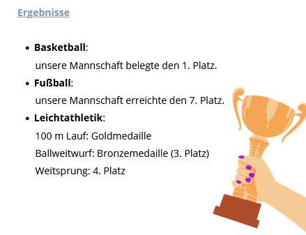 Ergebnisse Sportfest