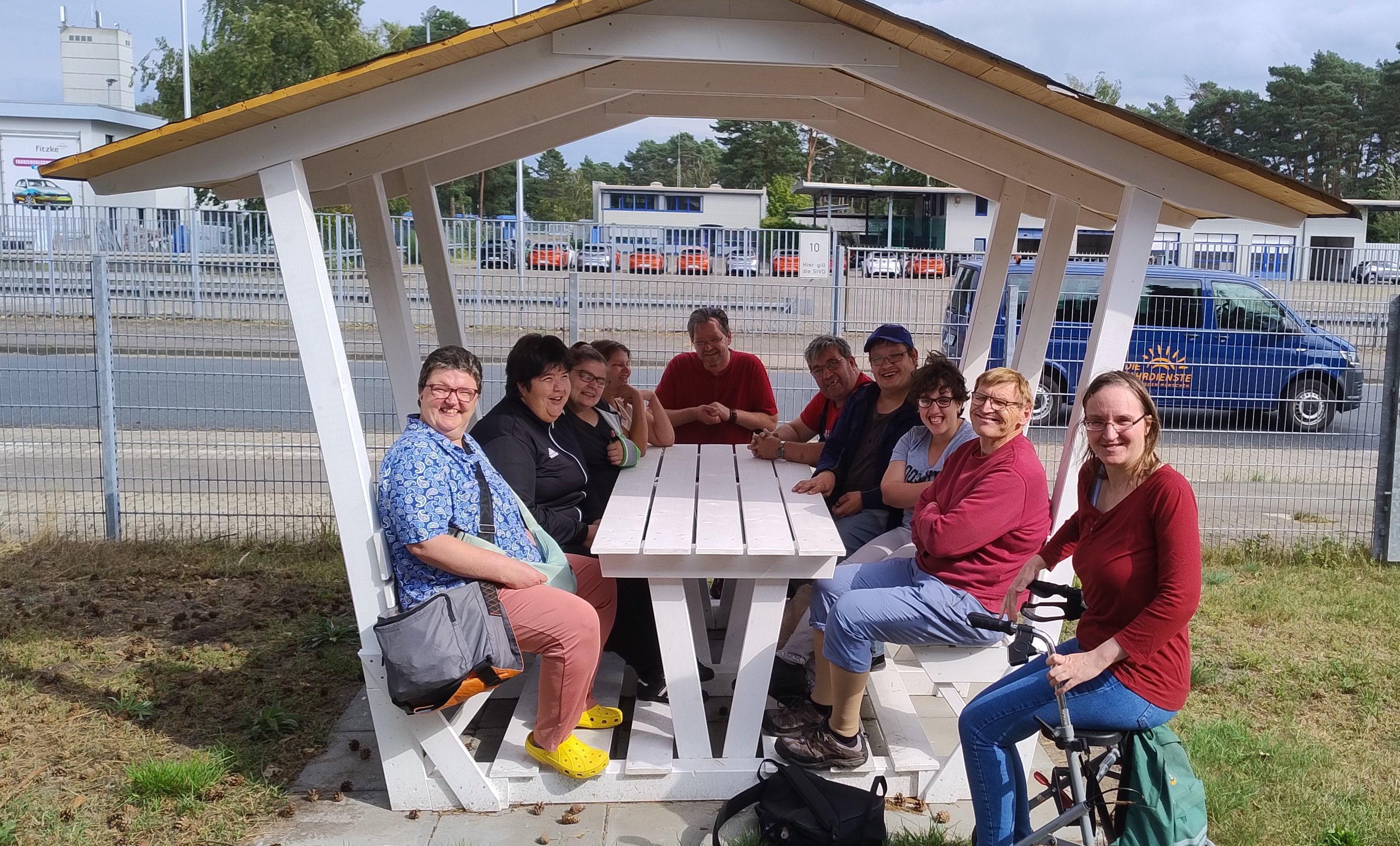 Herstellung und Aufbau neuer Sitzecken 
