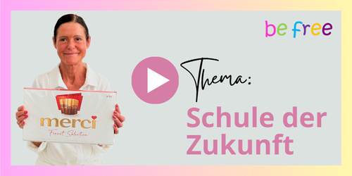 Es handelt sich um ein Bild, das einen Einblick in das Thema „Schule der Zukunft“ aus der Perspektive der Geschäftsführung bietet.
