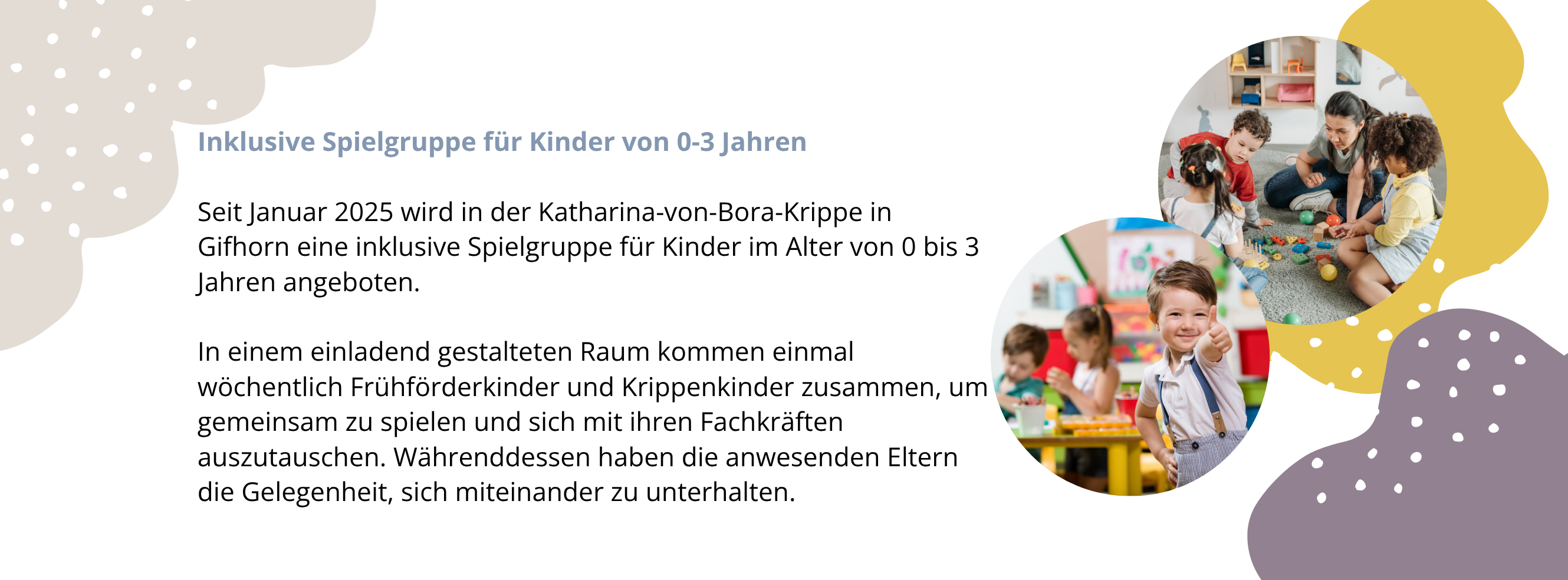 Inklusive Spielgruppe für Kinder von 0 3 Jahren1